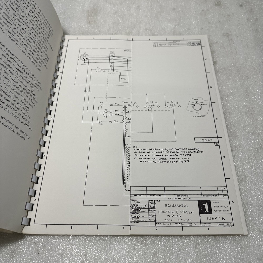 Data Technology DVX-315 Integrating Digital Voltmeter Technical Manual Apr 1966