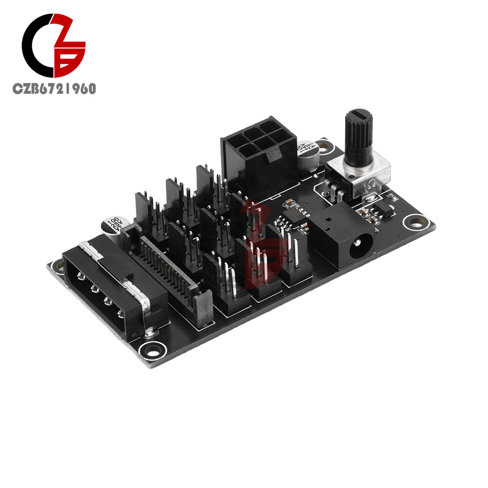 Computer Chassis PWM Violent Fan Speed Controller 9-Channel Fan Hub Controller