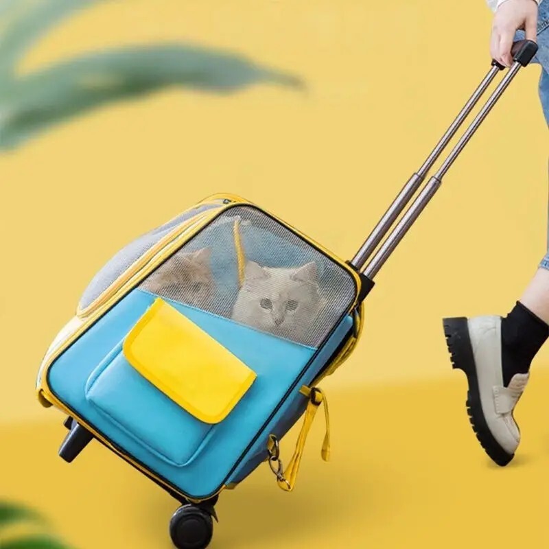 Pet Backpack, breathable trolley