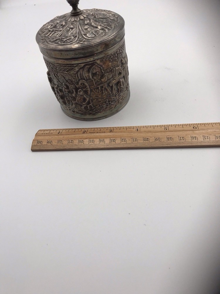 1962 Netherlands Douwe Egbert Silver Tea Caddy