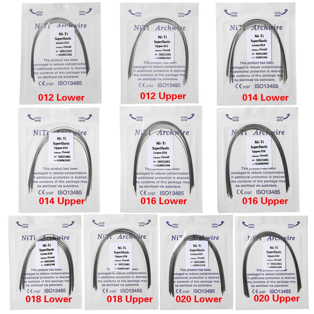 Dentale Arch Wire Super Elastic Niti / Stainless Steel Round / Rectangular bw