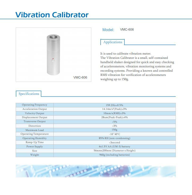 LANDTEK VMC-606 Vibration Calibrator Handheld Shaker Check-ing
