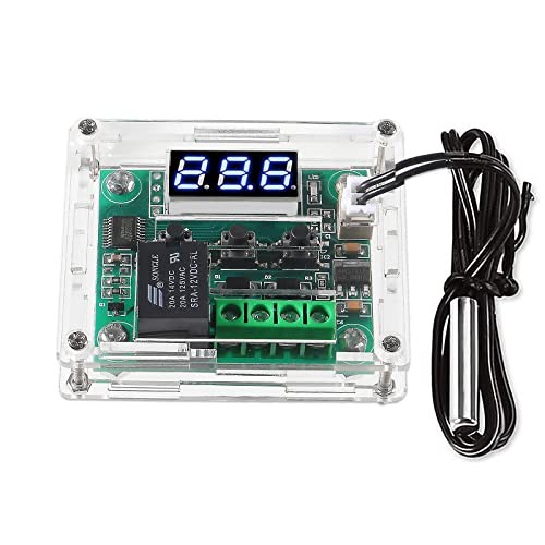 W1209 DC 12V Digital Temperature Controller Board Blue Digital Display 1pc Blue