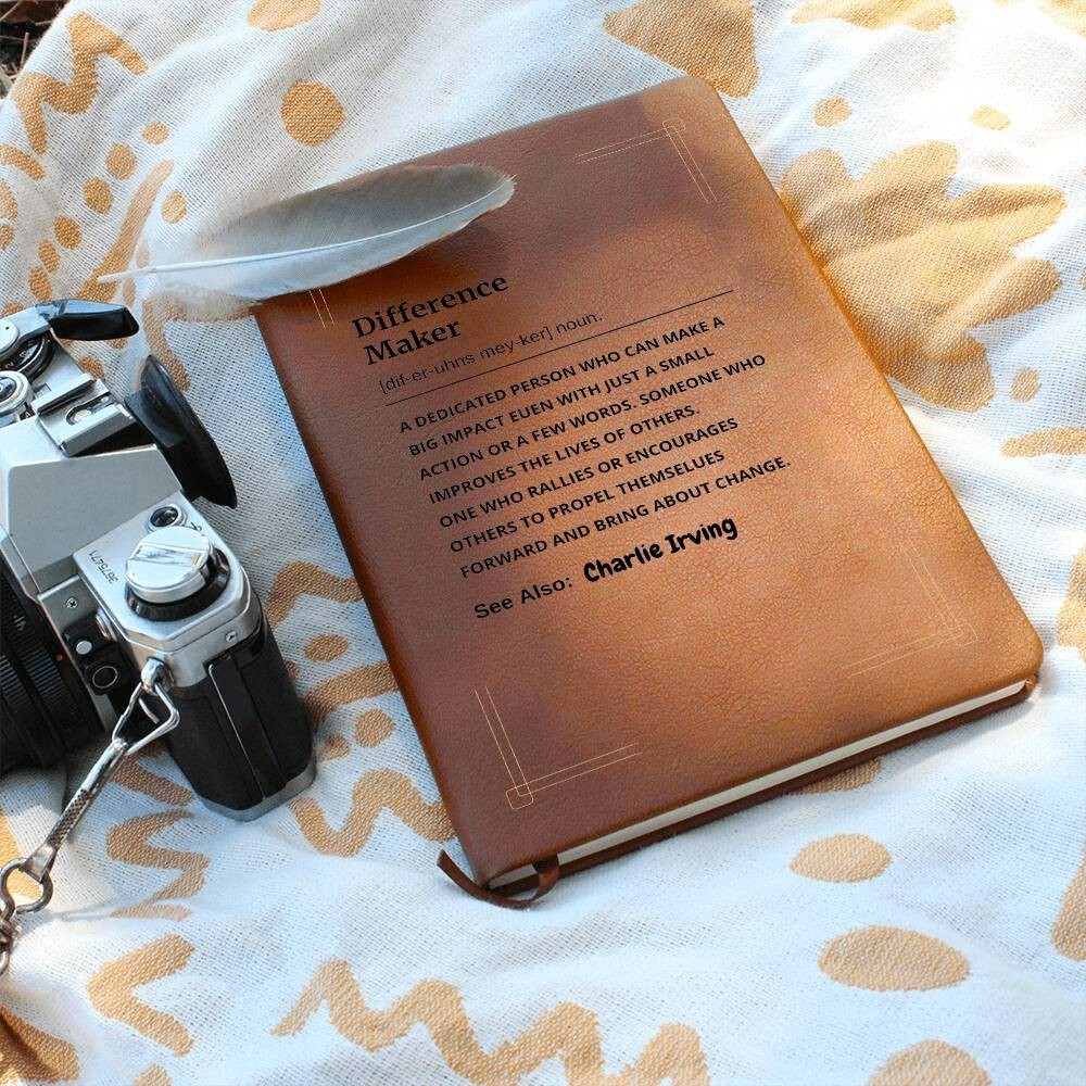 Personalized Difference Maker definition Journal Coworker mentor birthday Gift