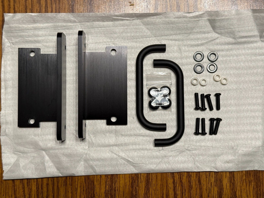 Carver M-500 OEM handle brackets with hardware *BLACK*