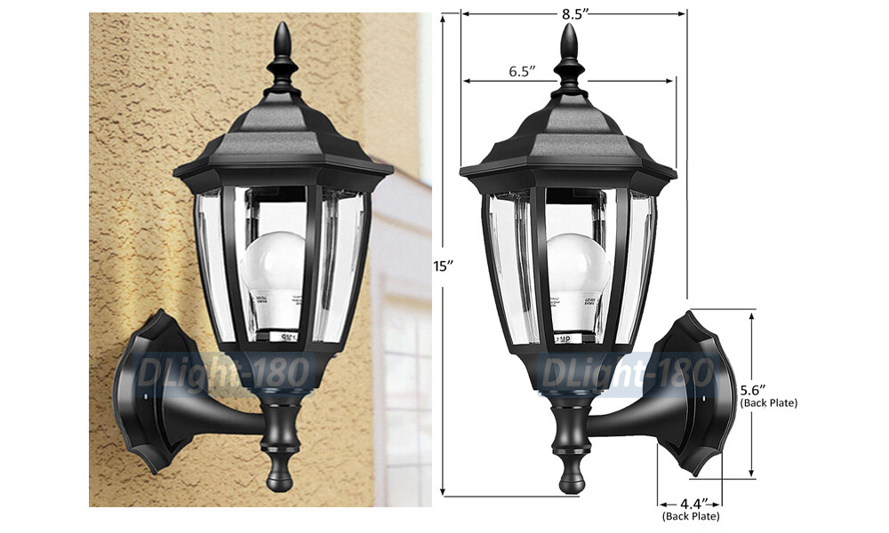 Advanced Outdoor 6-Panel Outdoor Wall Lantern Sconce