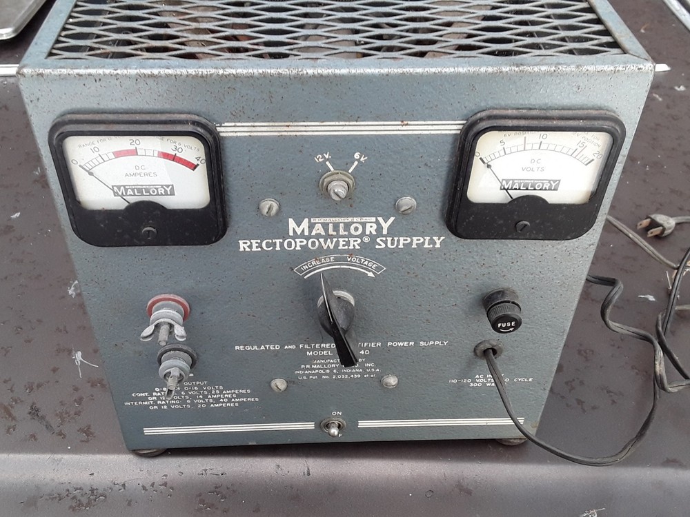 Mallory Rectopower Power Supply
