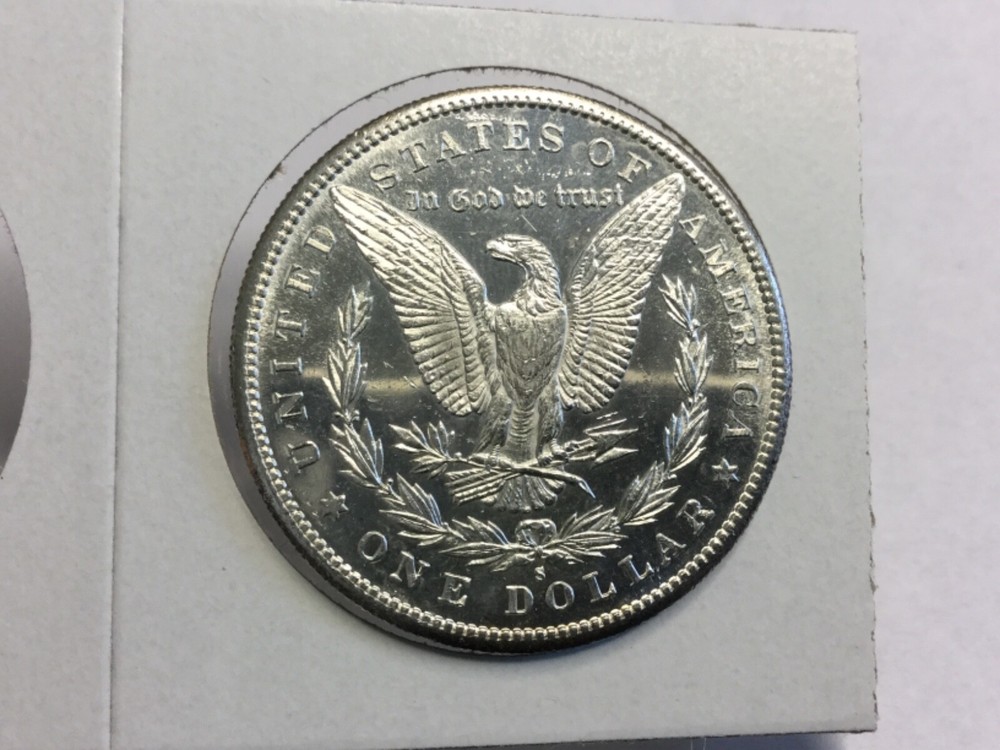 1890-S uncirculated deep mirror proof Morgan Dollar