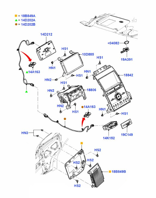 OEM Display Center Dash 8" Screen & Sync Module Ford Taurus 2013-2016 Genuine