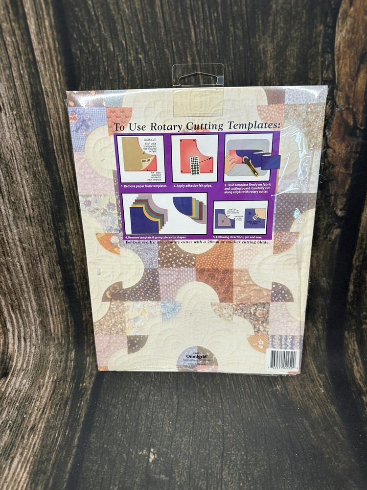 Omnigrid - Quilting with Shar, Drunkard's Path, Acrylic Templates/Instructions