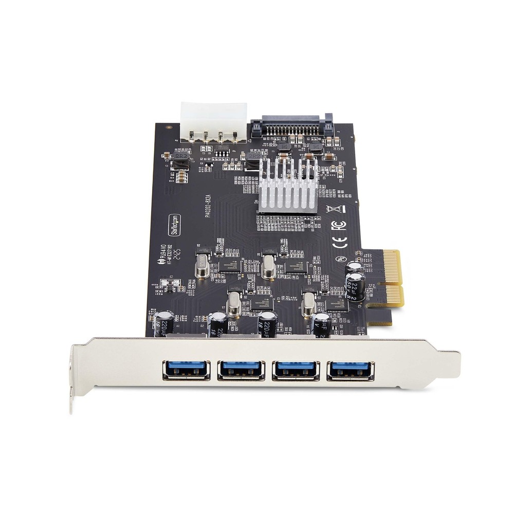 StarTech 4-Port USB PCIe Card. 4x USB-A Ports, Windows/macOS/Linux
