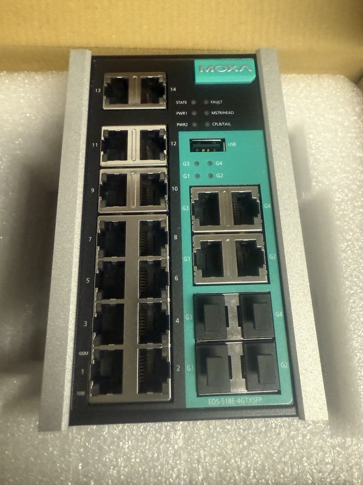 Moxa EtherDevice Switch EDS 518E 4GTXSFP-T V2.1.0 Switch