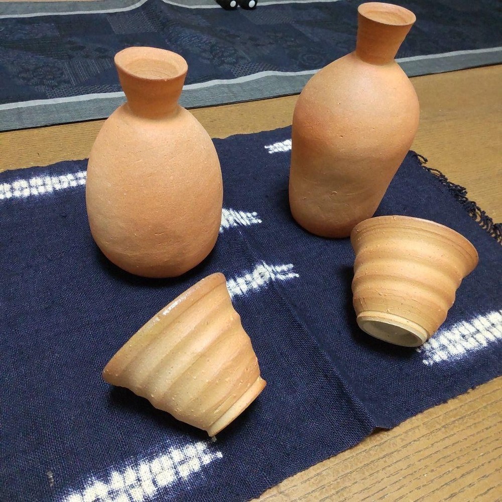 Sake set Bizen ware 101
