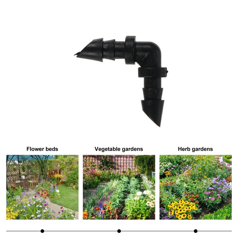 1000 Pcs Garden Hose Elbow Connector Drip Irrigation Coupling Connectors