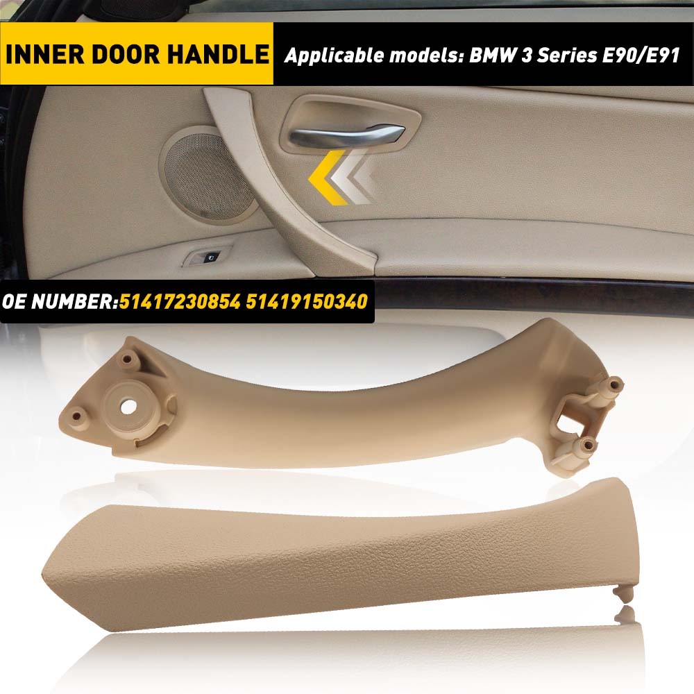Beige Door Handle Interior Right Passenger For 2004-12 BMW E90 E91 E92 3-Series