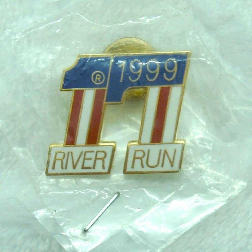 1999 Laughlin NV Motorcycle River Run Event Lapel Hat Pin Screwback