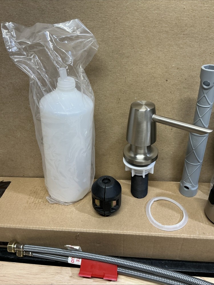 Scratch! MOEN Boman Single Handle Pull-Down Sprayer Kitchen Faucet w/ Soap