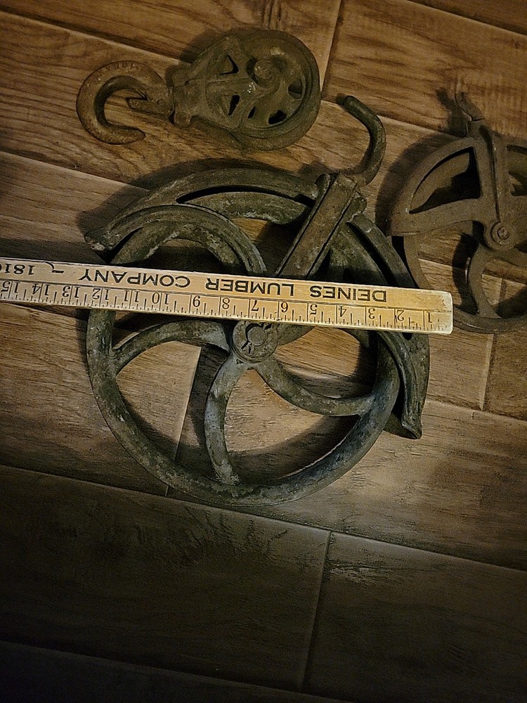 Antique Rustic Barn Pulleys
