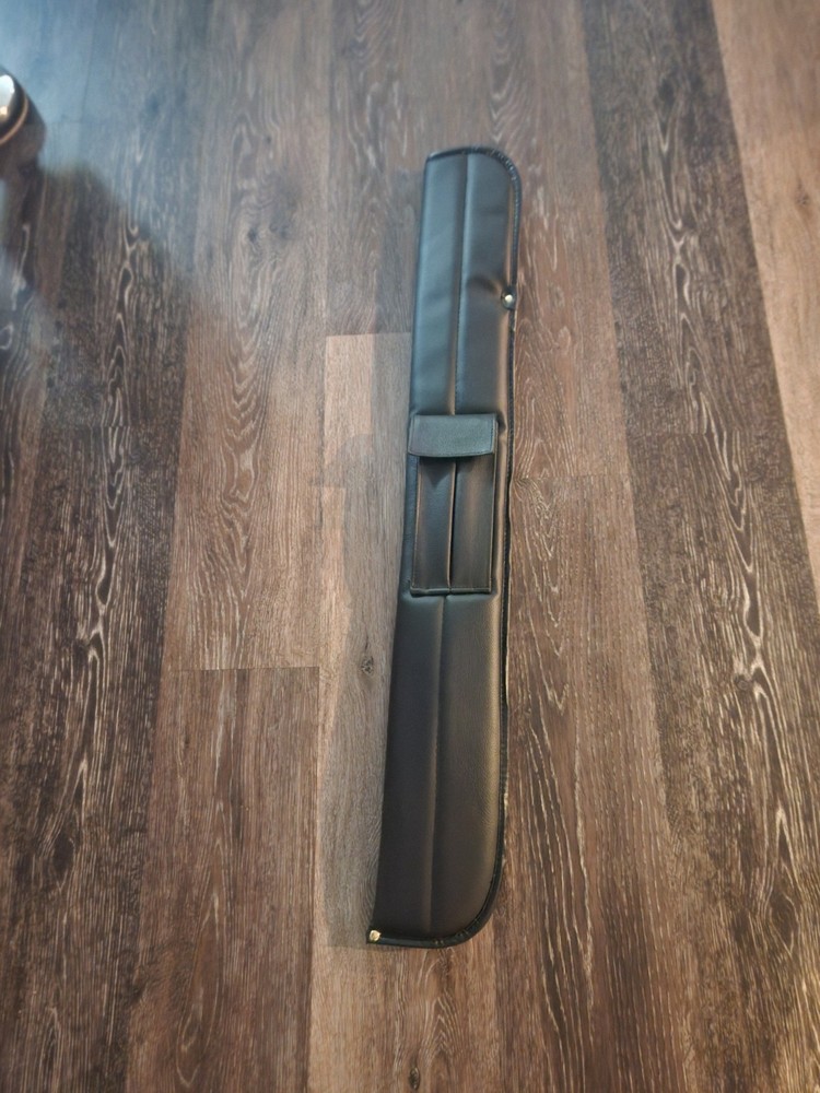 Black Pool Stick Case with Plush Lining