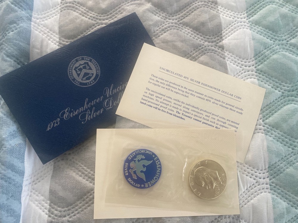 1973 S US Eisenhower Unc Silver $1 Ike