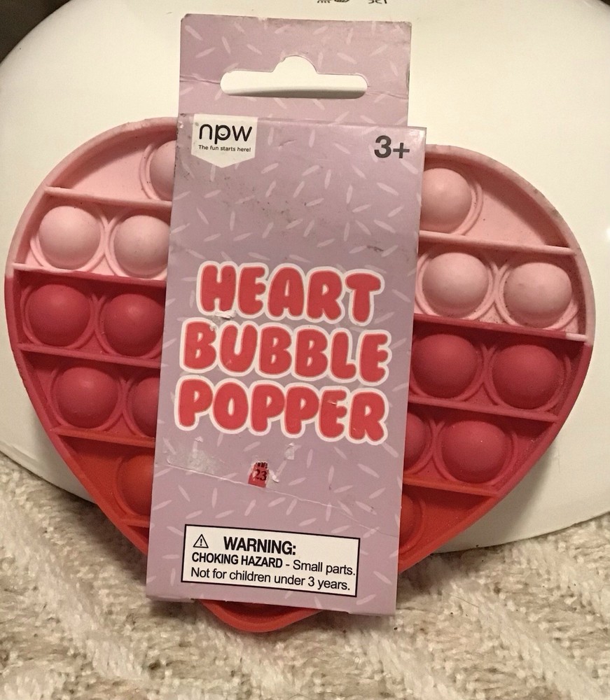 NEW Heart Bubble Popper - Ages 3+