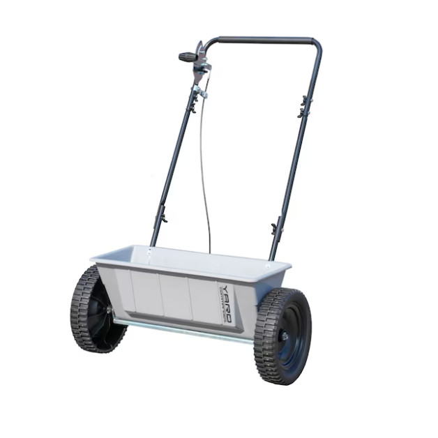 Yard Commander Drop Spreader 60-lb Capacity Compatible with Fertilizer, Seed