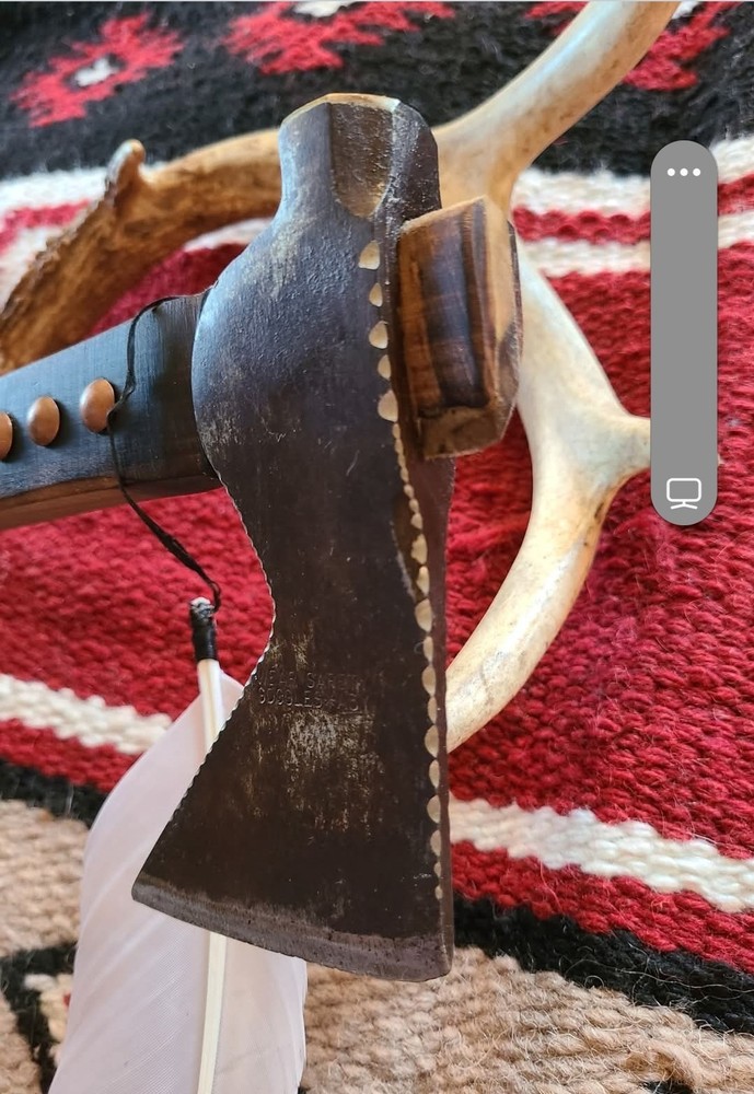 Vintage Custom Wicked War Bonnet Tomahawk.