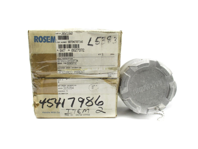 ROSEMOUNT 0078R21C30A020T34 NSMP