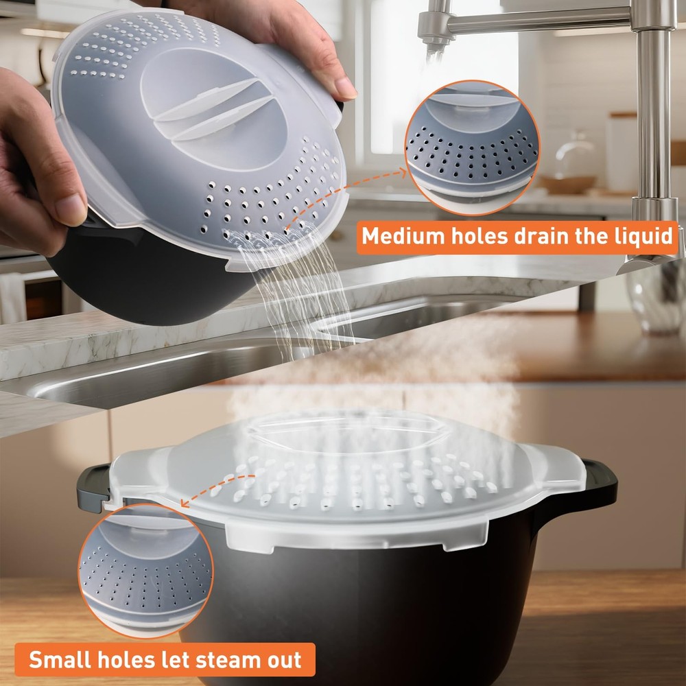 Microwave Cookware Steamer, 2 Quart Microwave Steamer for Vegetables, Microwa...