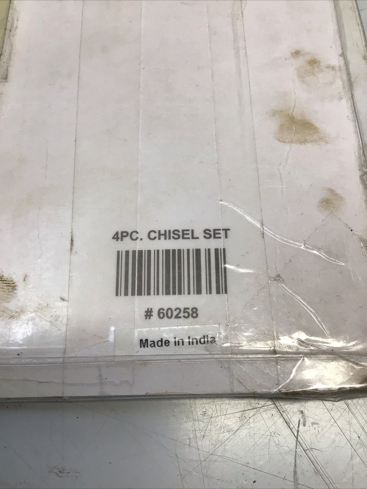 Exxo 4pc Chisel Set 5/16, 3/8, 1/2, 5/8