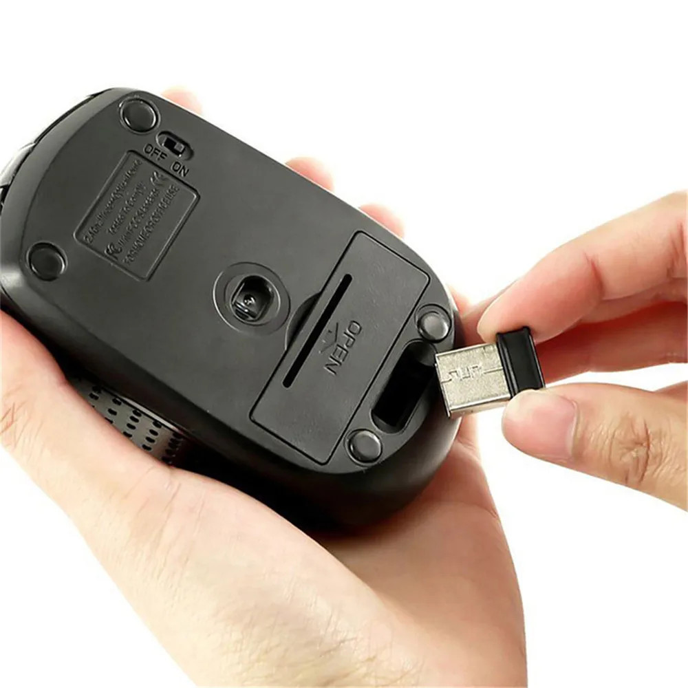 Wireless Mouse Silent Mouse 2.4G Portable Mobile Optical Office Mouse Adjustable