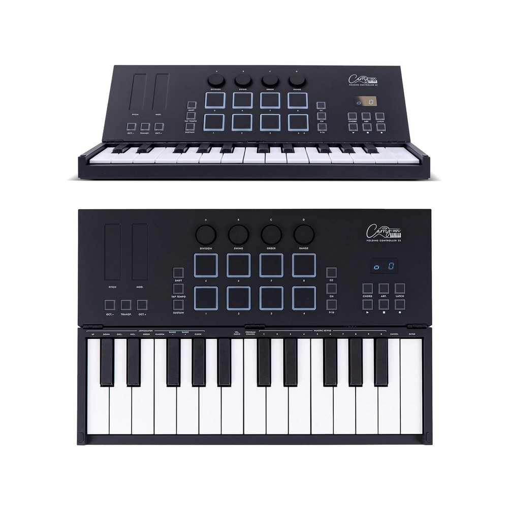 Folding MIDI Controller 25 - MIDI Over Bluetooth &USB Ultra-Portable Keyboard...