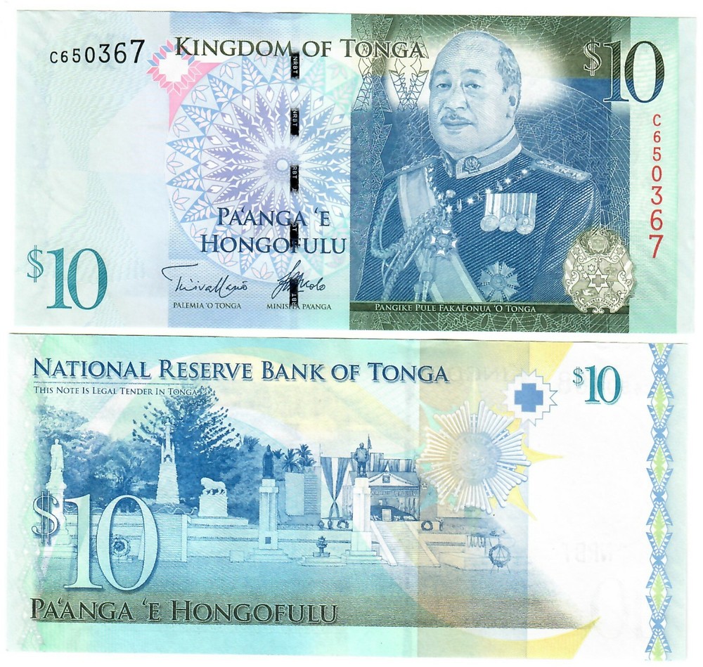 Tonga 10 Pa'anga 2009 (2014) UNC