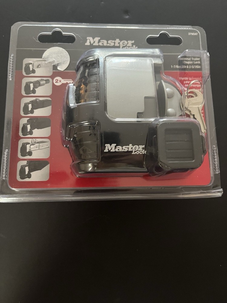 Master Lock 379DAT Universal Trailer Hitch Coupler Lock For 1-7/8", 2" & 2-5/16"
