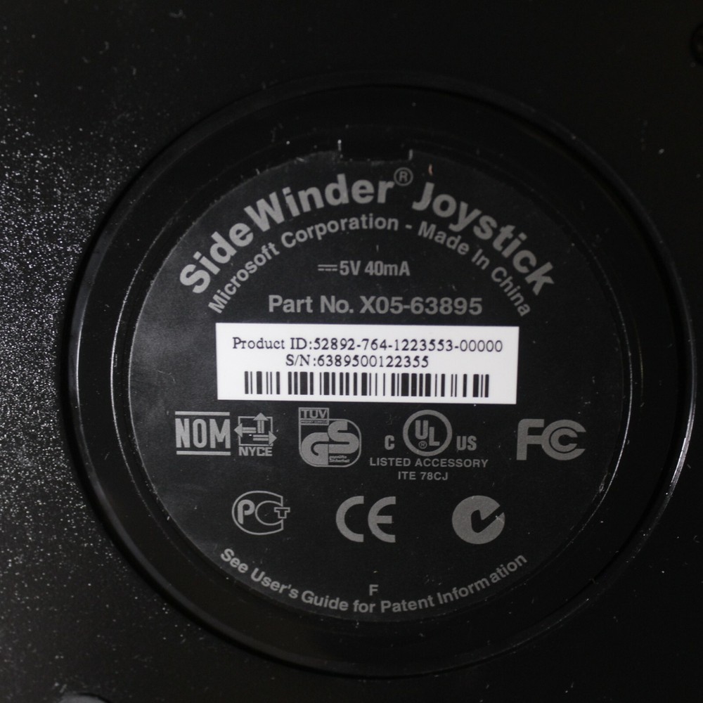 Microsoft Side Winder Joystick