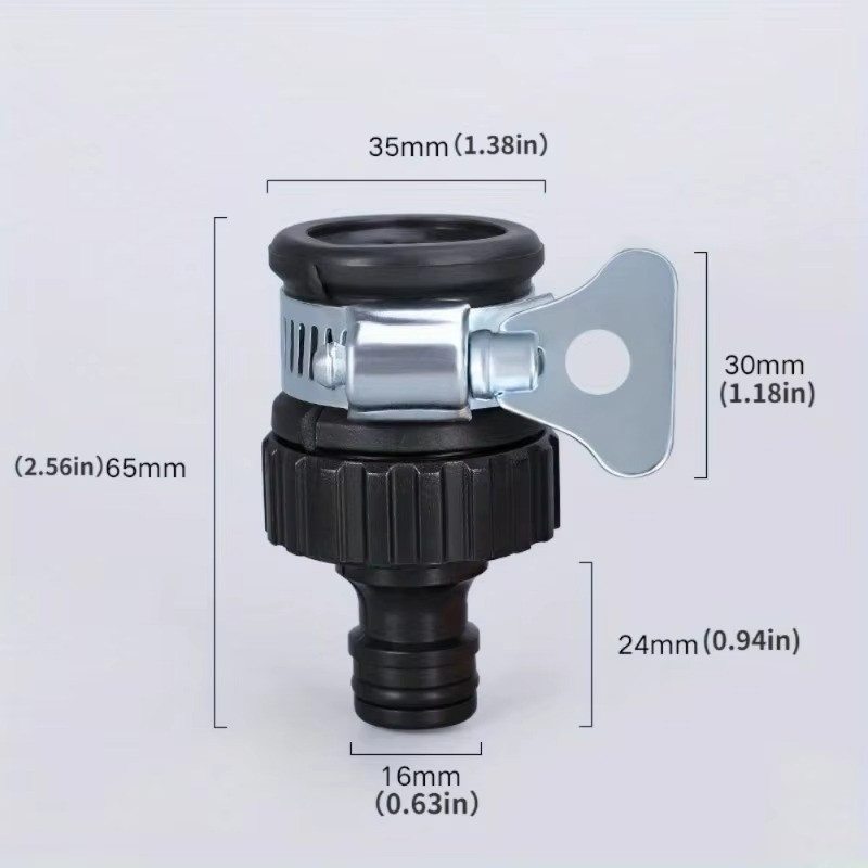 Water Faucet Adapter Durable Universal Plastic Quick Connect Hose Fitting Tap