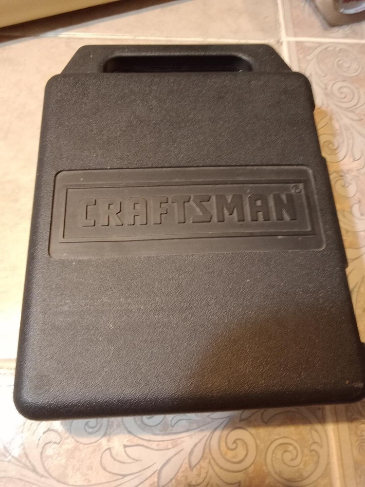 Craftsman partial drill bit set. Clam shell hardcase built in handle. VINTAGE.