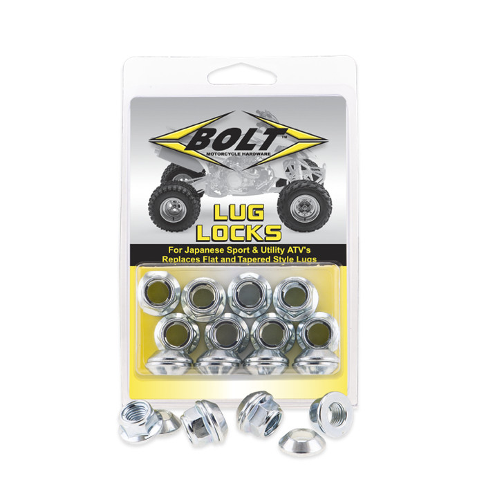 BOLT MOTORCYCLE HARDWARE, INC LUG-LOCKS SILVER 2005-LUG.S