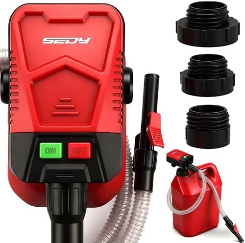 Automatic Fuel Transfer Pump with Auto-Stop Sensor(3.2 GPM), Battery...