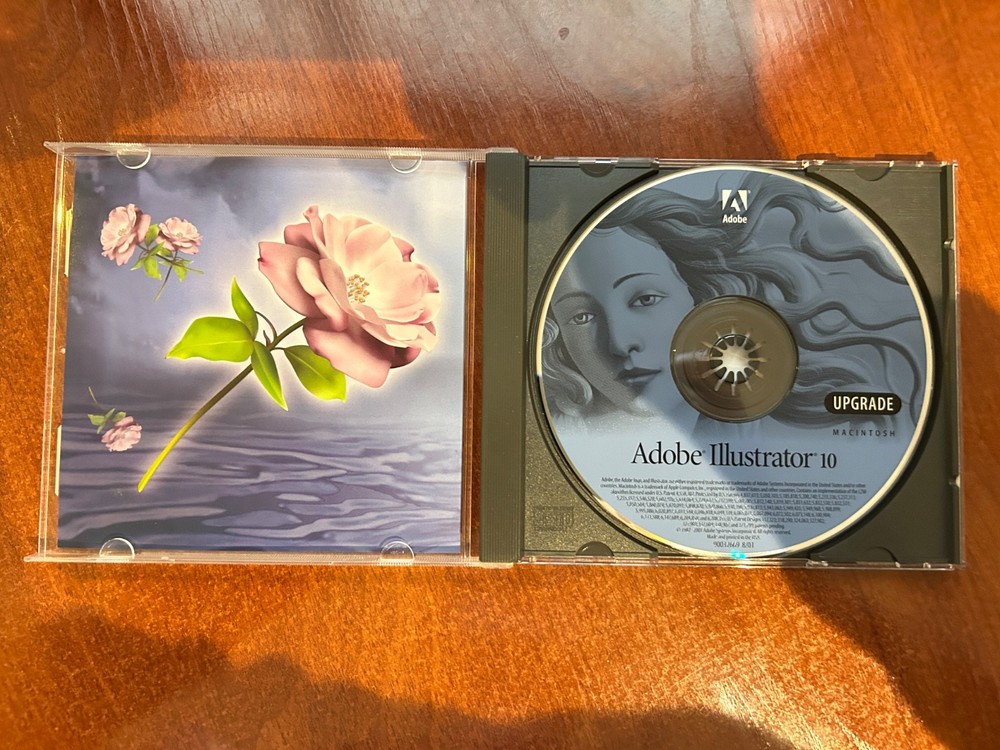 Adobe Illustrator 10 Upgrade MAC/Apple OS Computer CD