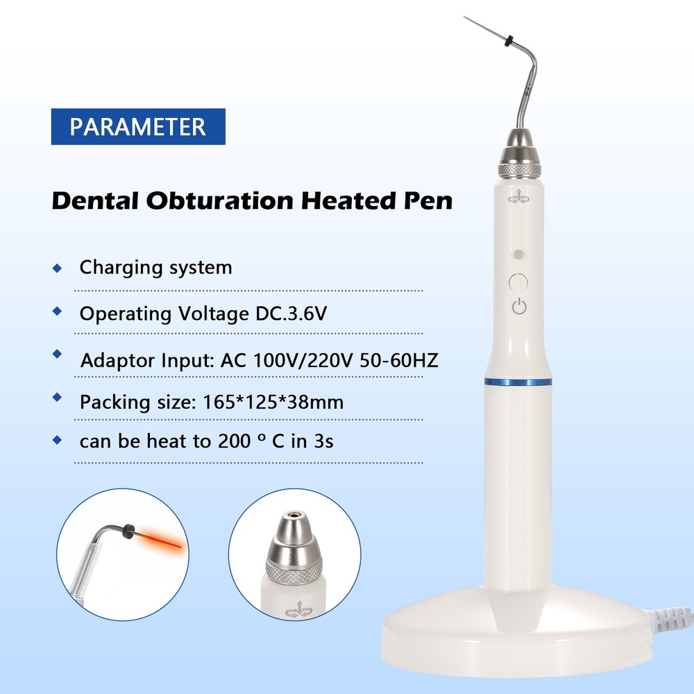 Dental Endo Gutta Percha Endodontic Heated Pen Obturation System+2 Tips 2Models
