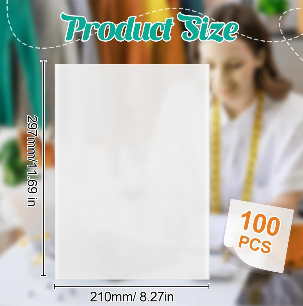 100 Sheets Foundation Paper Piecing for Quilting Sewing Bulk DIY Crafting Tailor