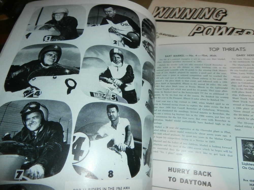 1964 Daytona Motorcycle Classics Races Program
