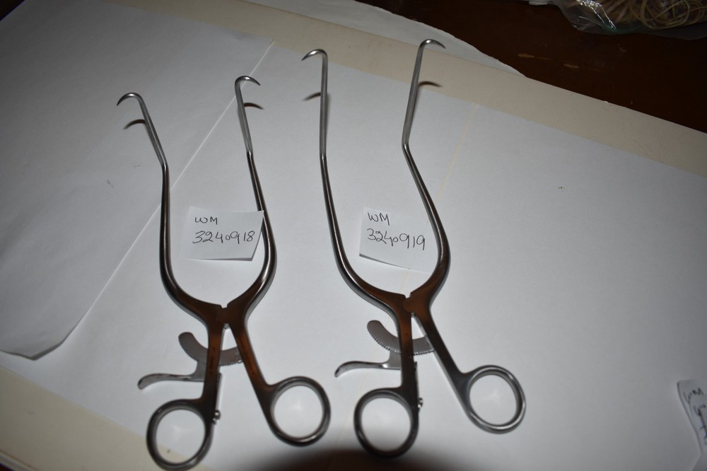 2PCS SET ORTHOPEDIC  GELPI RETRACTOR 90 ANGLE 7" TIP DOWN   2 " &  3"