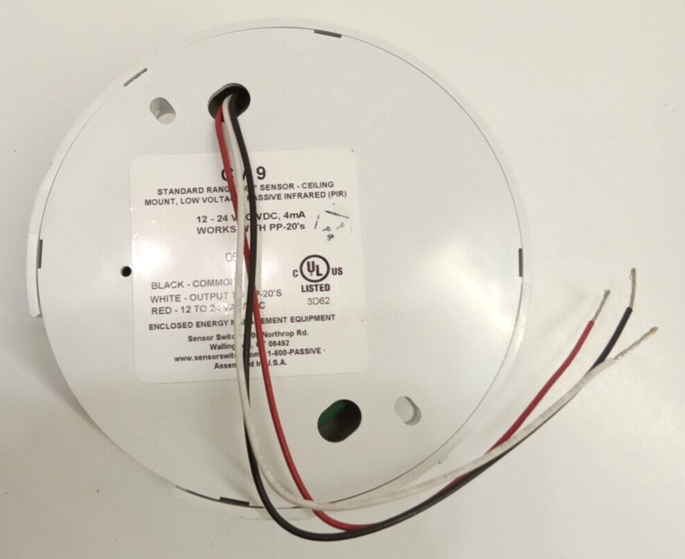 Acuity CMR 9 PIR Sensor Switch 360° Range Line Voltage 120/270VAC Ceiling Mount