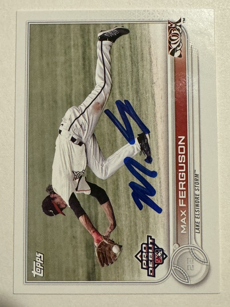 2022 TOPPS PRO DEBUT MAX FERGUSON IP SIGNED CARD