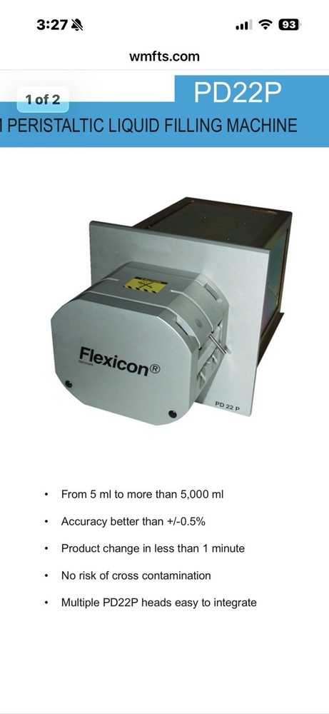 Flexicon Watson Marlow PD22P Peristaltic Pump