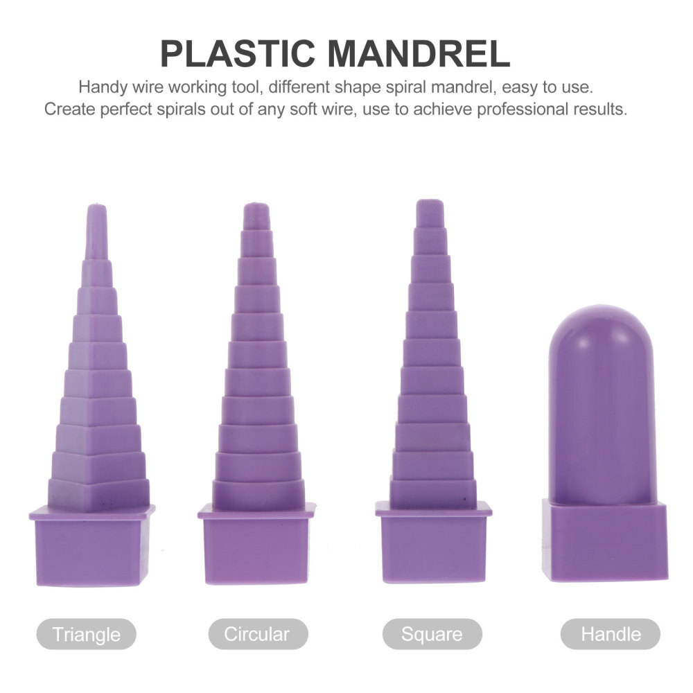 4PCS Mandrels Interchangeable Handle Mandrel Sizer Bracelet Bangle Mandrel