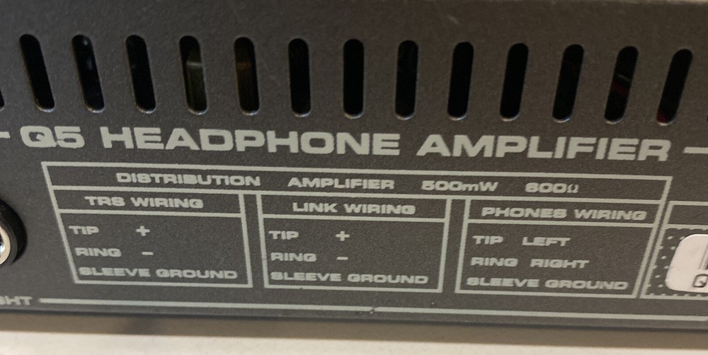 Samson Q5 Headphone Amp & Distribution 5 Channel