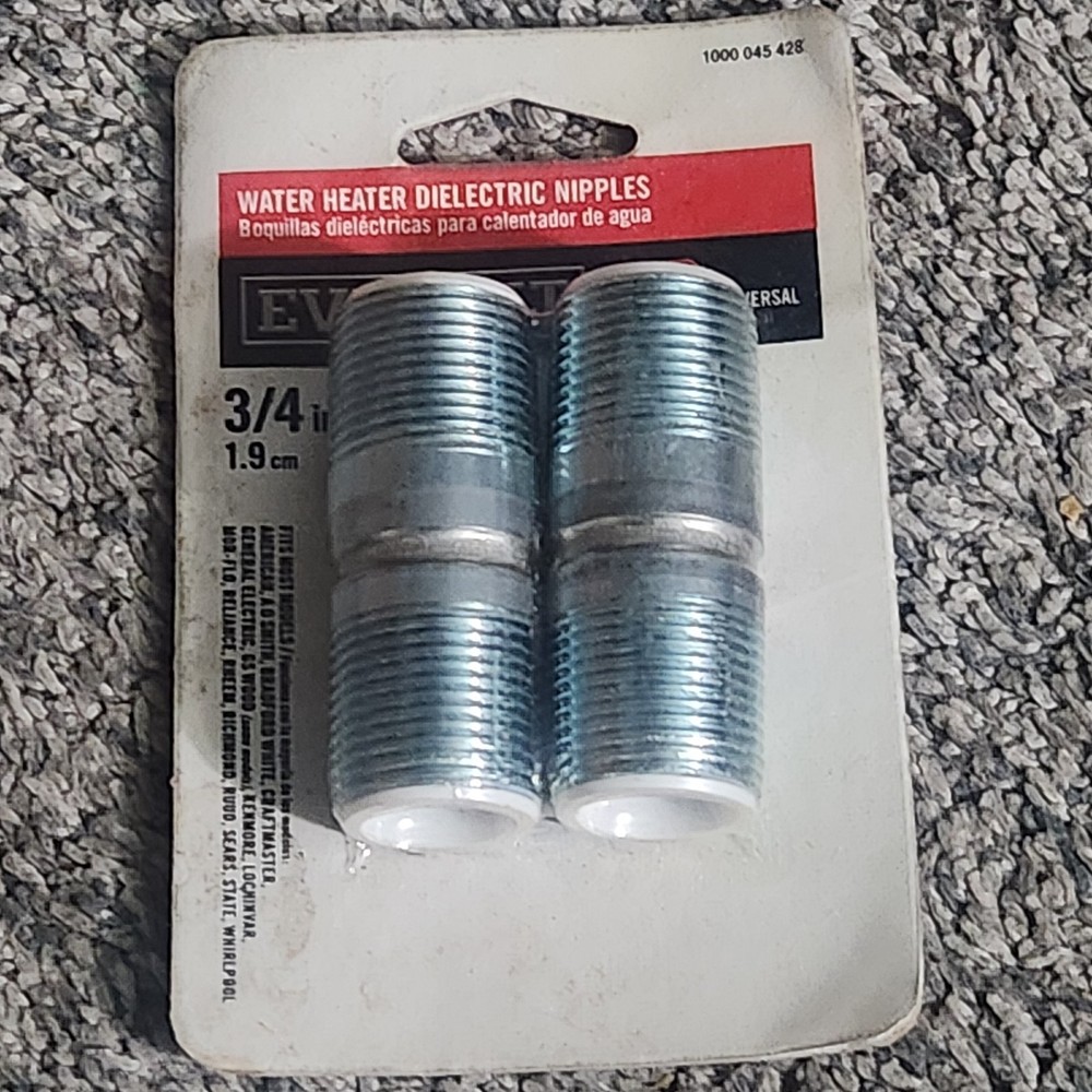 EVERBILT 3/4" Universal Water Heater Dielectric Heat Trap Nipples 1000 045 428